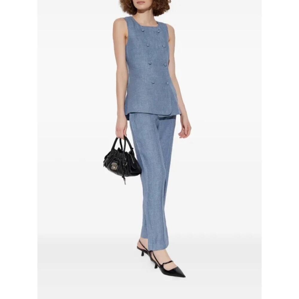 POSSE Linen Crop Trousers